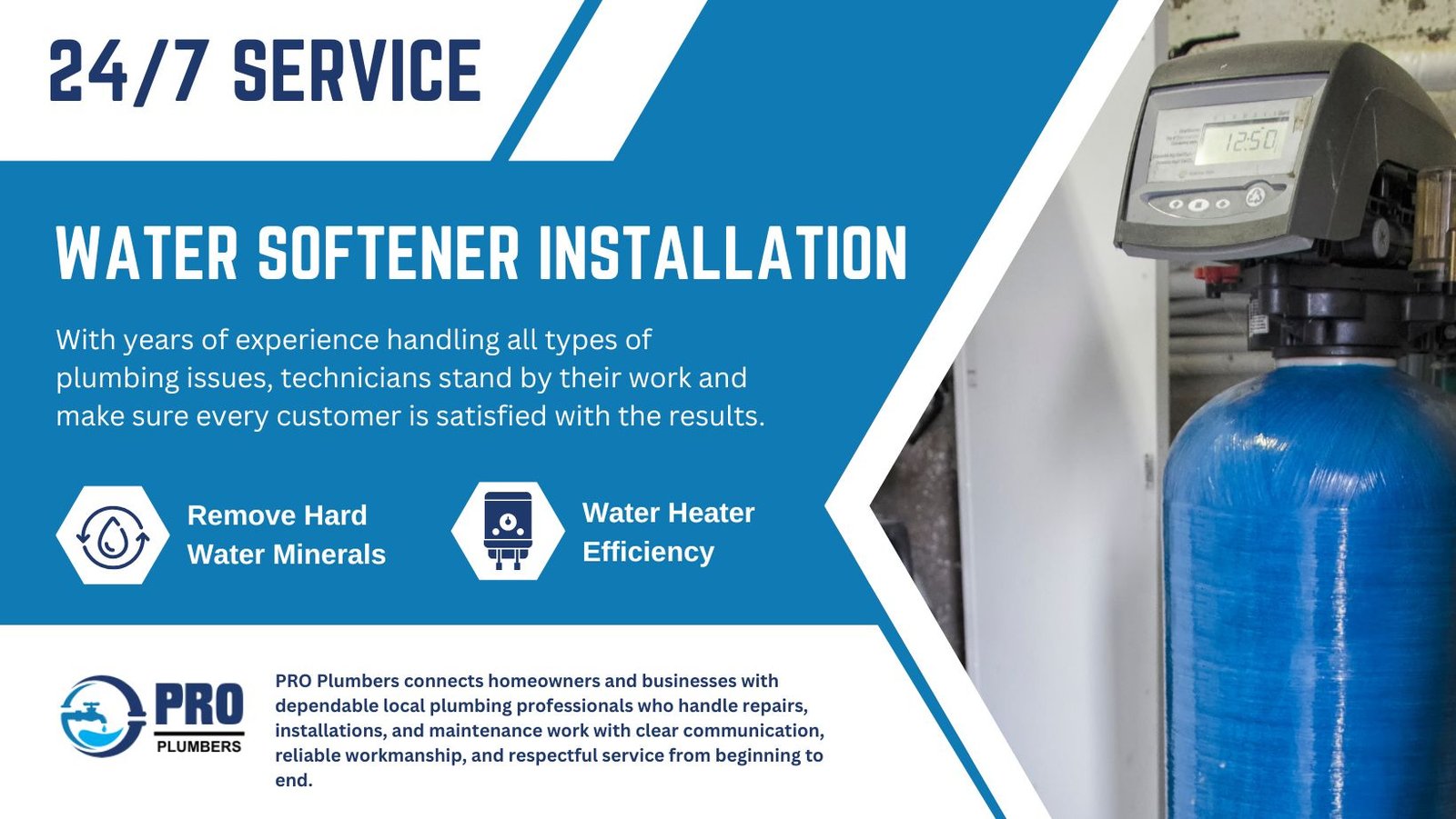 Water softener installation in Oro Valley, AZ