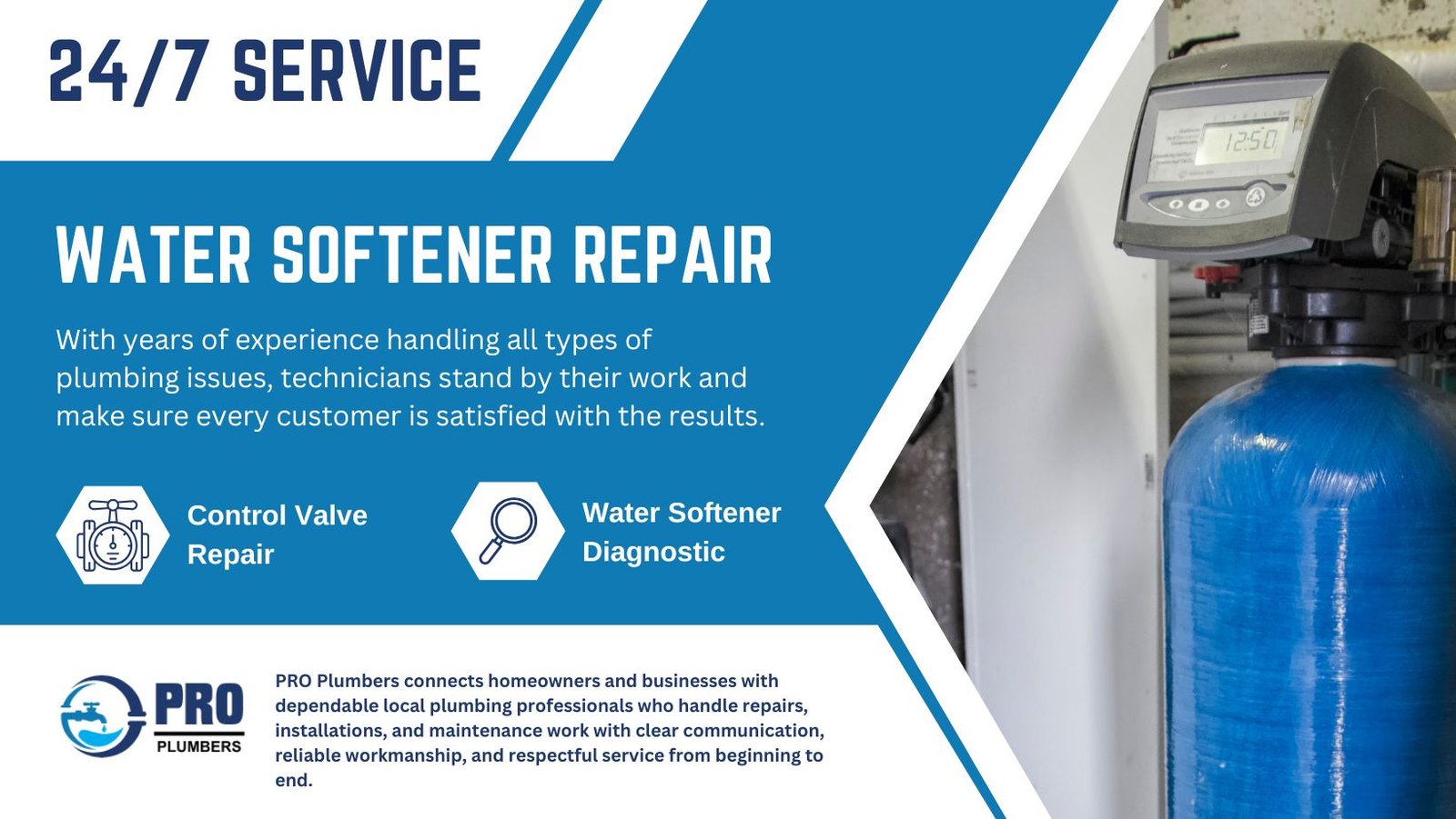 Water softener repair in Oro Valley, AZ